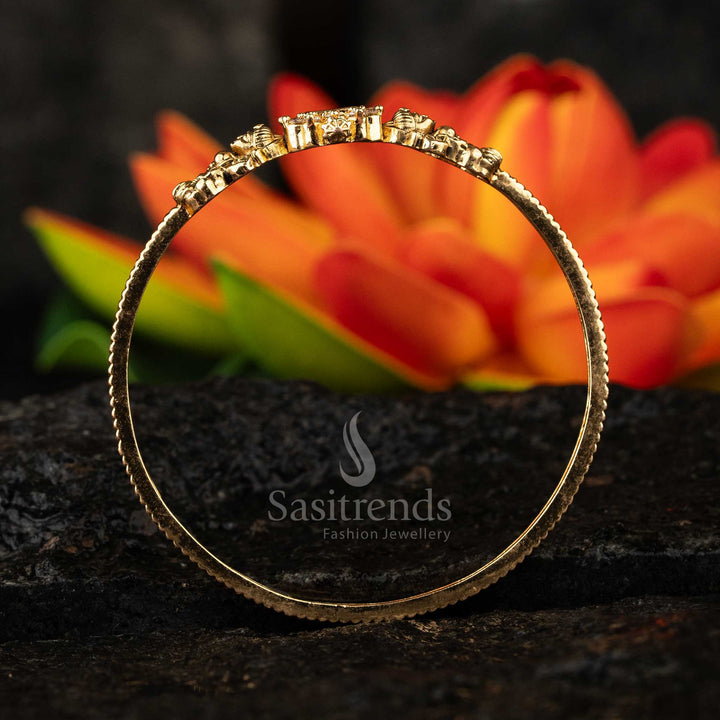 Matte Gold Plated Goddess Lakshmi Bangles Wedding Bridal Collections Sasitrends Online Shopping