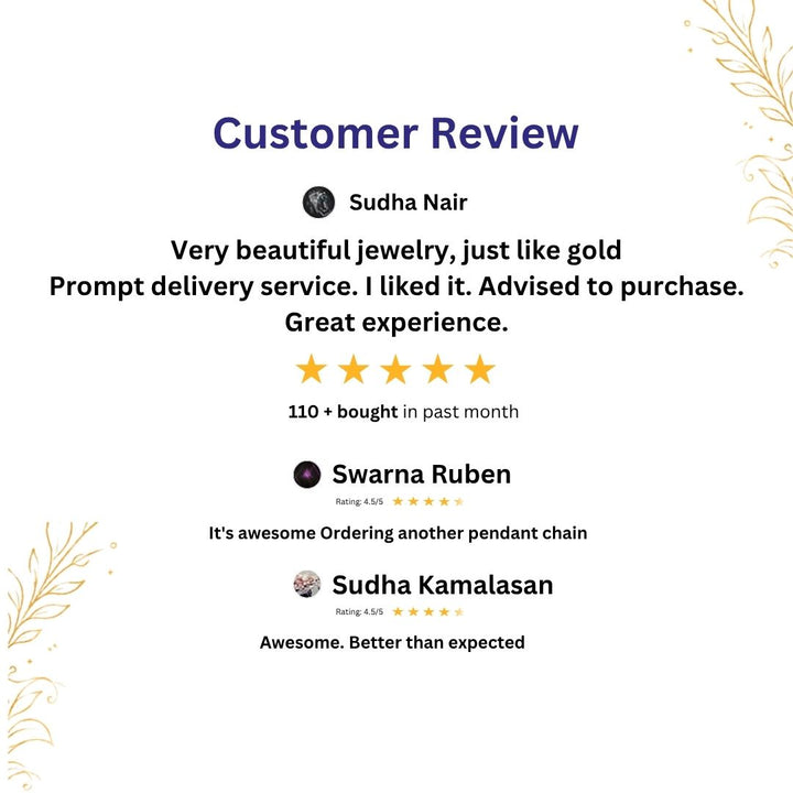 Guaranteed Micro gold plated AD stone palakka necklace set- Sasitrends