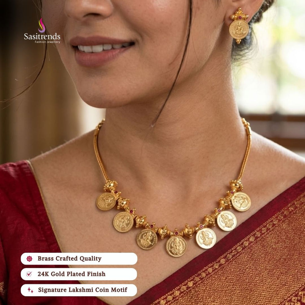 Micro gold plated necklace model image - Sasitrends