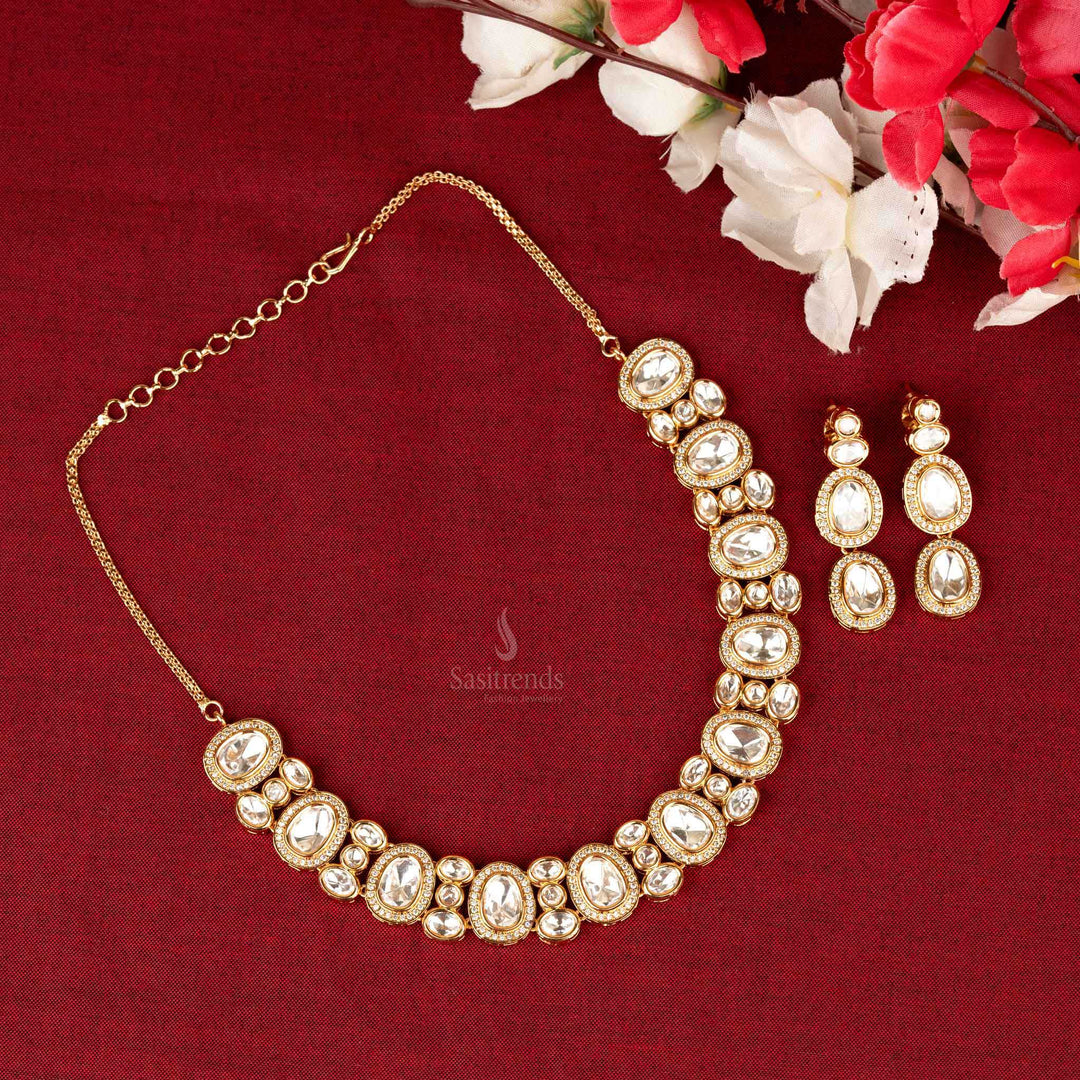 Luxurious High Gold Plated Kundan Jewellery Set for Special Occasions Sasitrends