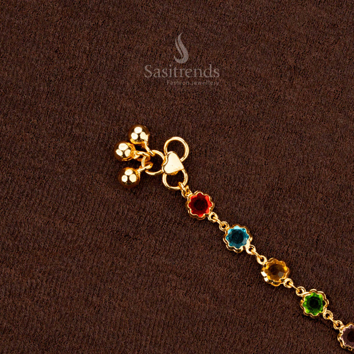Elegant thin chain micro gold-plated anklets for women, ideal for traditional occasions - Sasitrends