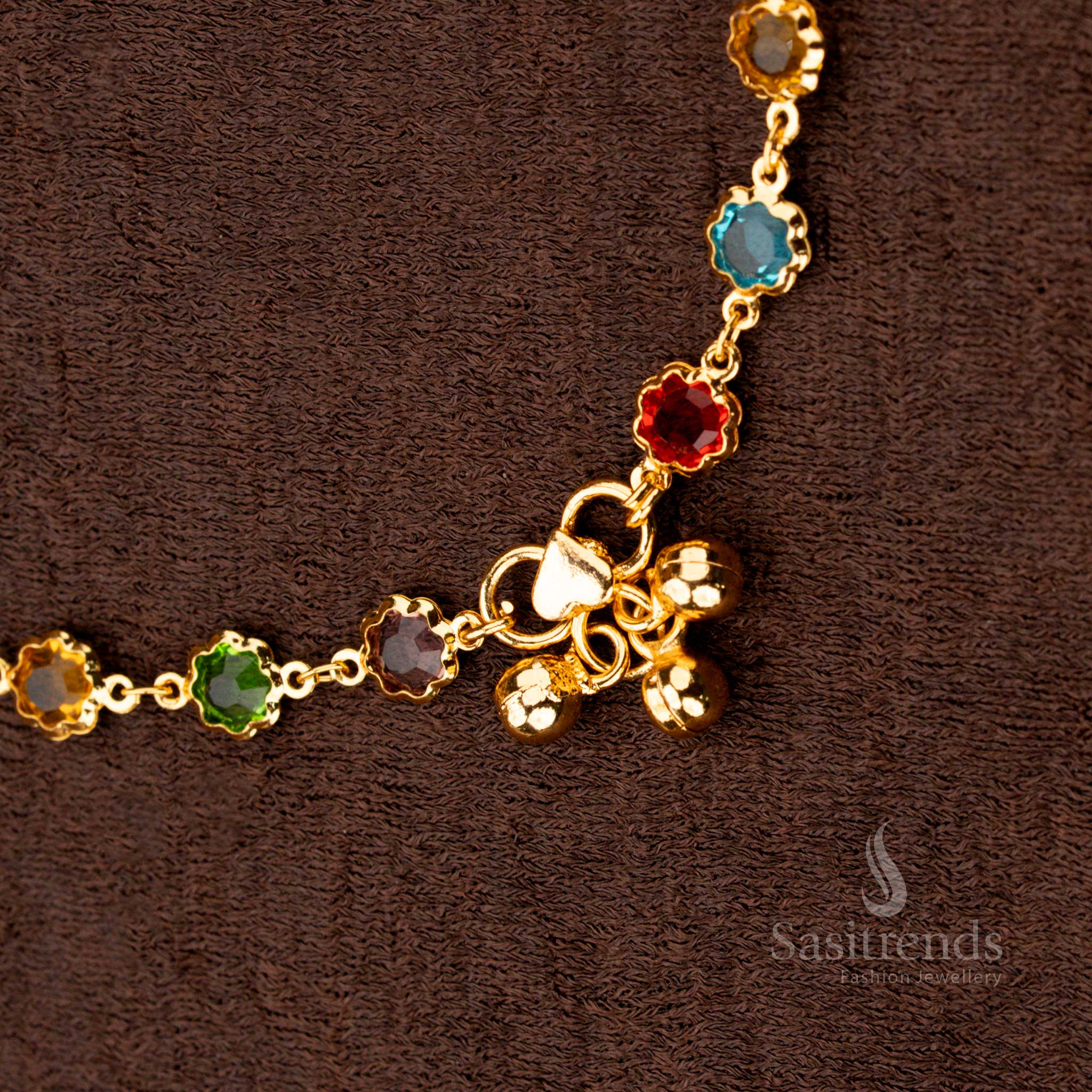 Elegant thin chain micro gold-plated anklets for women, ideal for traditional occasions - Sasitrends