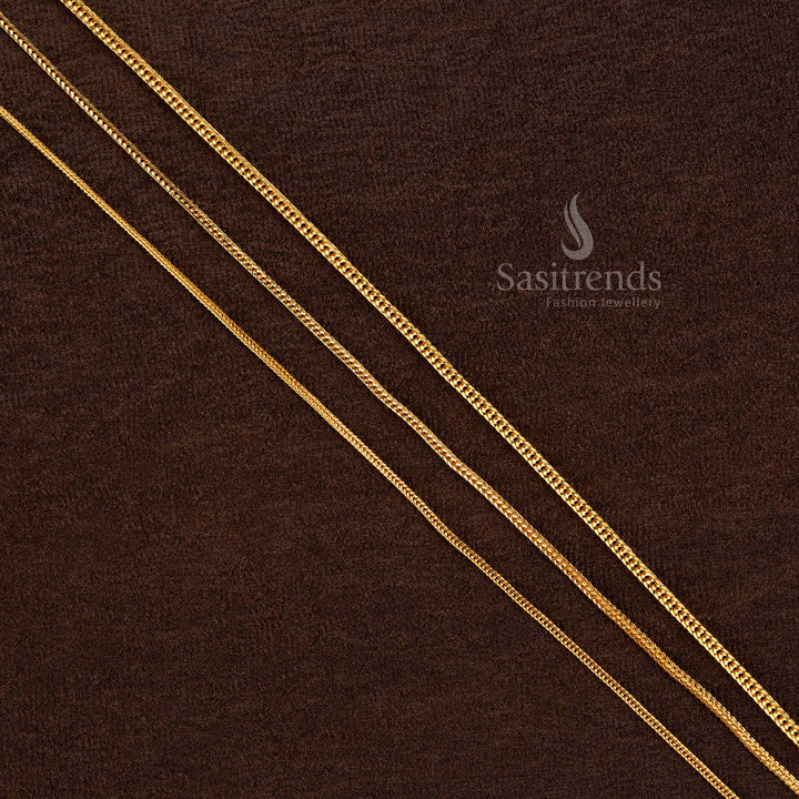 Beautifully Crafted One Gram Micro Gold Plated Flexible Chain - Sasitrends