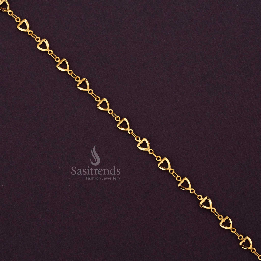 Collection of Guaranteed Gram Micro Gold Plated Bracelet Elegant Design for Teens Sasitrends