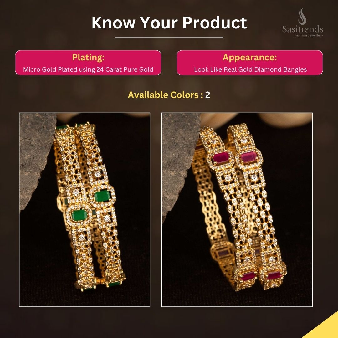Micro Gold Plated Bangles Measurement Image - Sasitrends