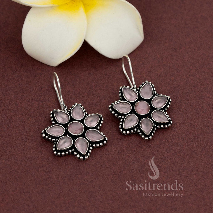Sasitrends oxidised ethnic earrings for festive wear - Sasitrends