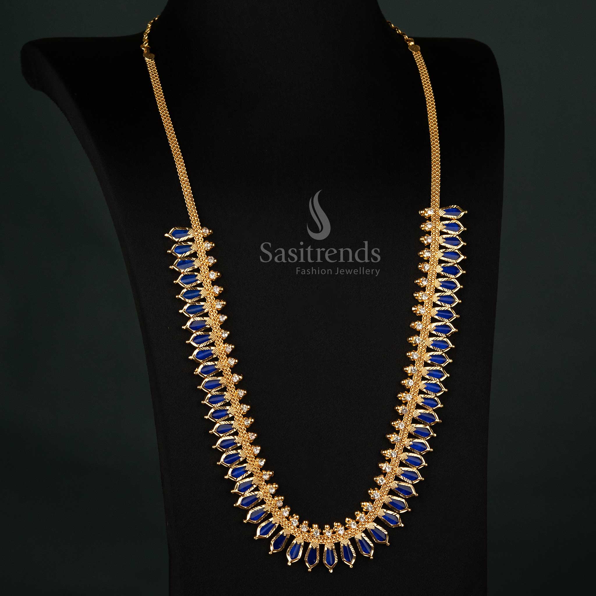 Traditional Micro Gold Plated Nagapadam Necklace – One Gram Real Gold Look | Sasitrends - Sasitrends
