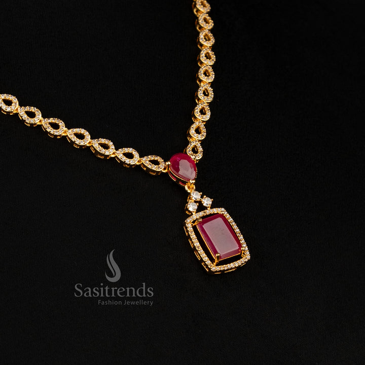Guaranteed Micro Gold Plated Necklace and Earrings Set with 24 Carat Finish