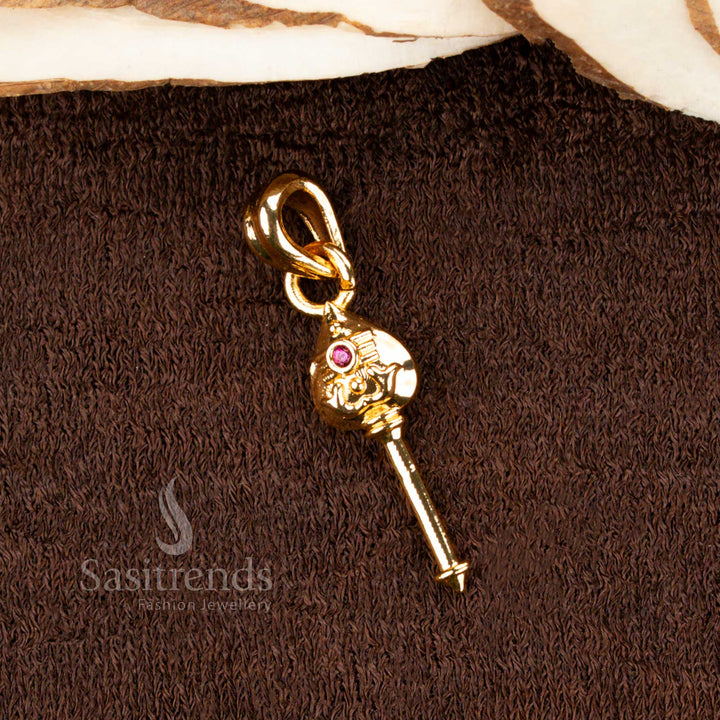 Divine Lord Murugan Pendant Set in Micro Gold Plated Finish – Sasitrends