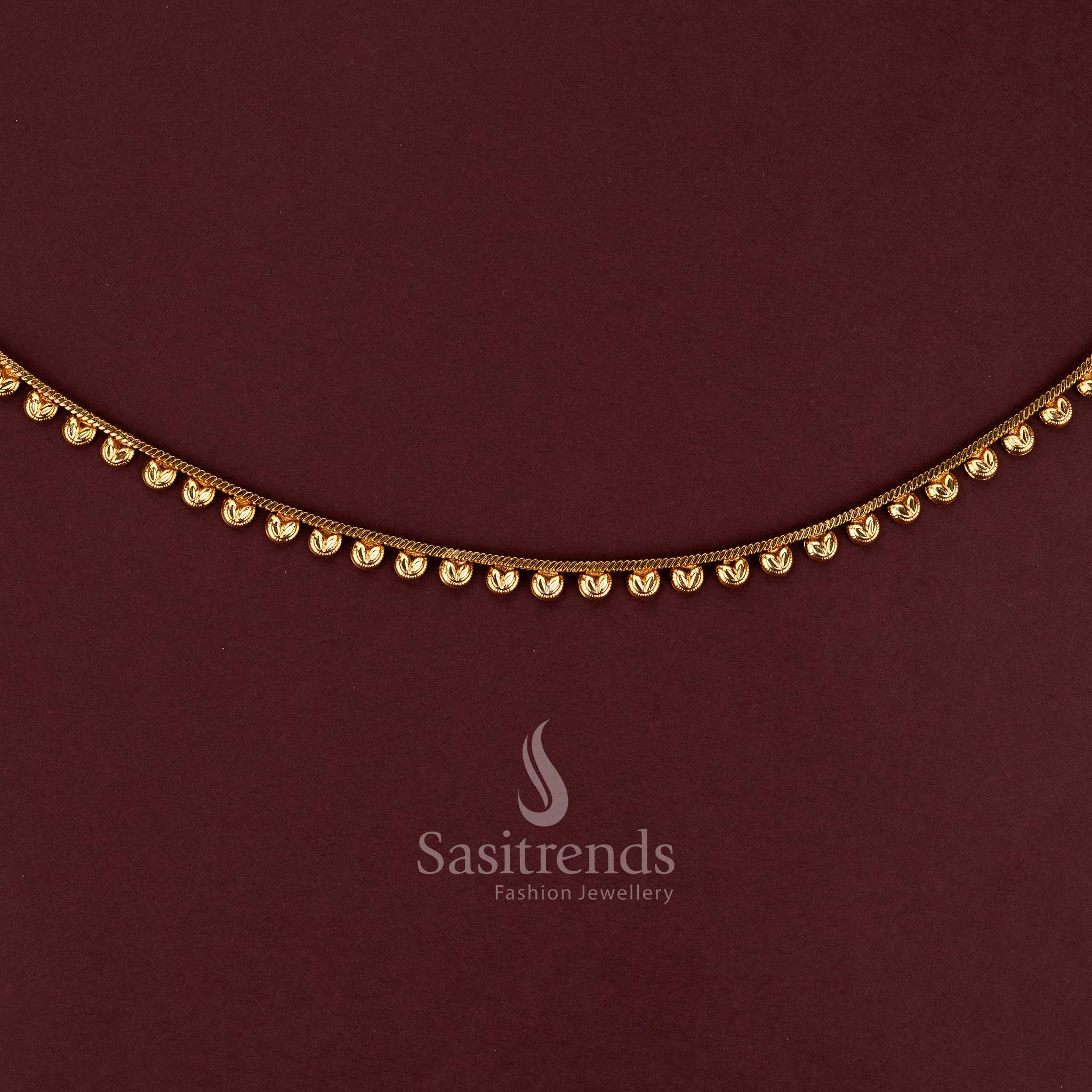 Elegant waist chain with simple bead drops for saree and festive styling - Sasitrends