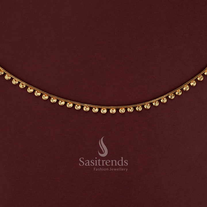 Elegant waist chain with simple bead drops for saree and festive styling - Sasitrends