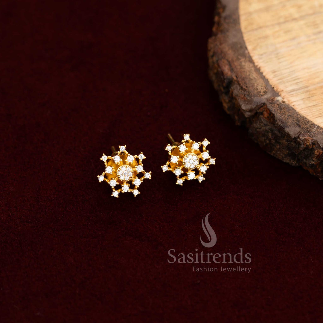 Trendy American Diamond Earrings Featuring Bright Stones And Classy Finish – Jewellery Perfect For Ethnic Sarees And Contemporary Gowns – Sasitrends