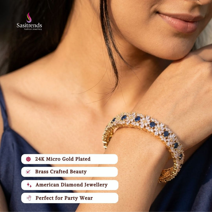 Micro gold plated bangles model image - Sasitrends