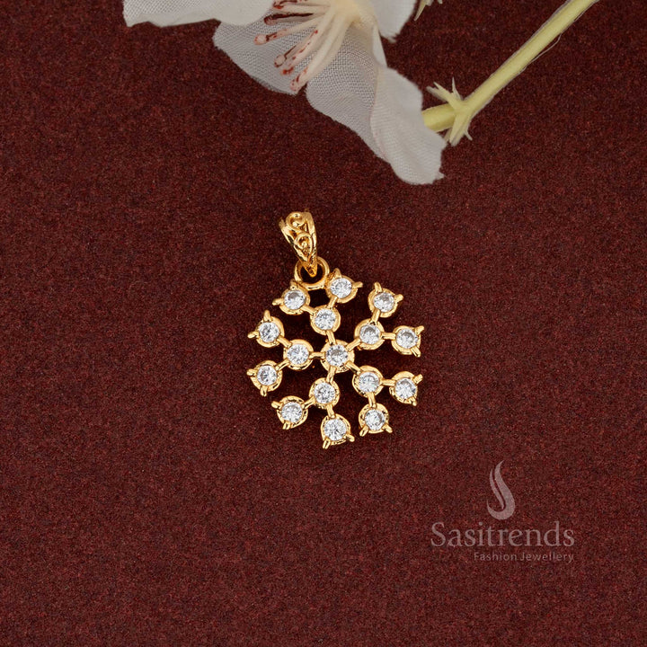 Panchaloha Floral Pendant with 24K Micro Gold Plating