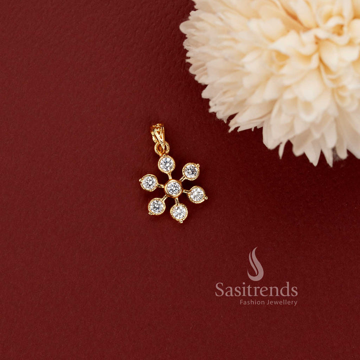 Beautiful Impon Gold Plated Statement Pendant with Intricate Traditional Detailing for Women - Sasitrends