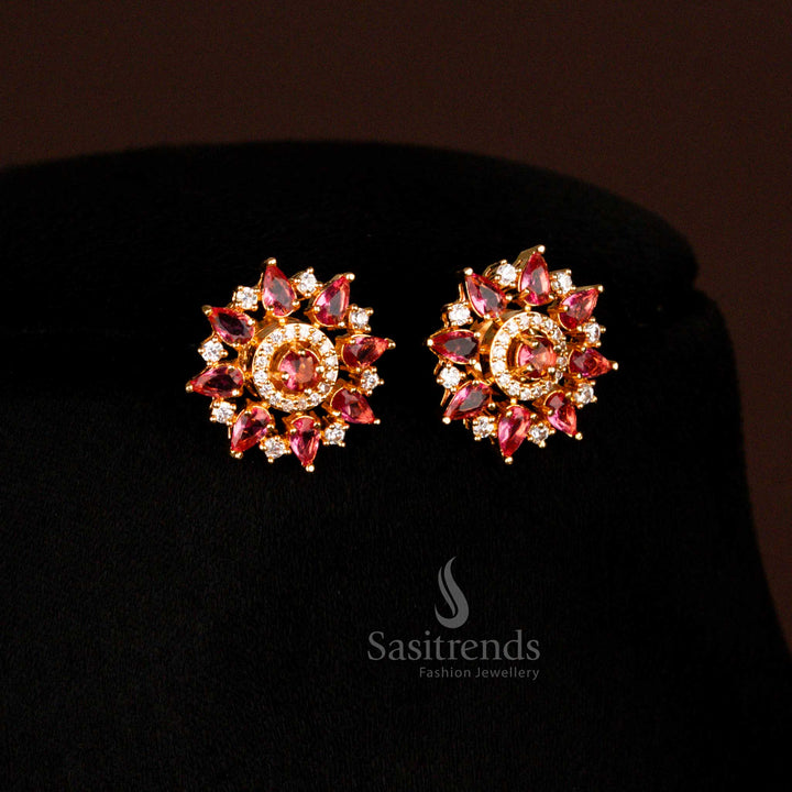 Exquisite One Gram Micro Gold Plated American Diamond Jewellery Sets Guaranteed - Sasitrends