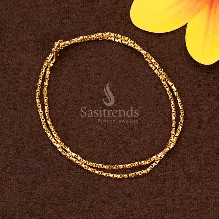 stunning traditional Micro gold plated 18 inches chain | 24K gold plated - Sasitrends