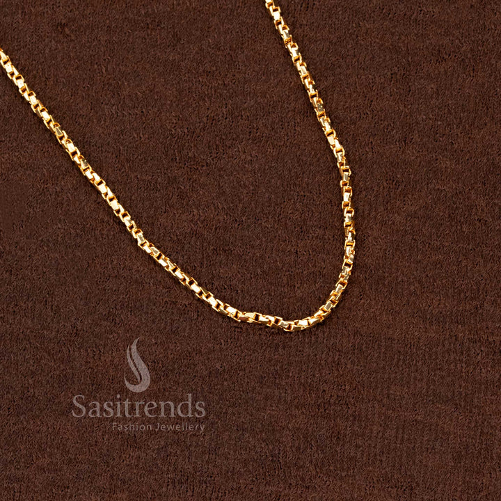 gorgeous saree wear Micro gold plated 18 inches chain | 24K gold plated - Sasitrends