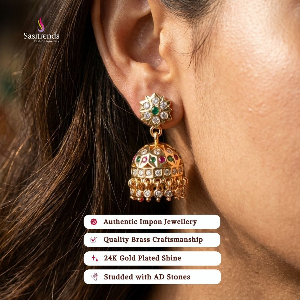 micro-gold-plated-jhumka-model-image-sasitrends