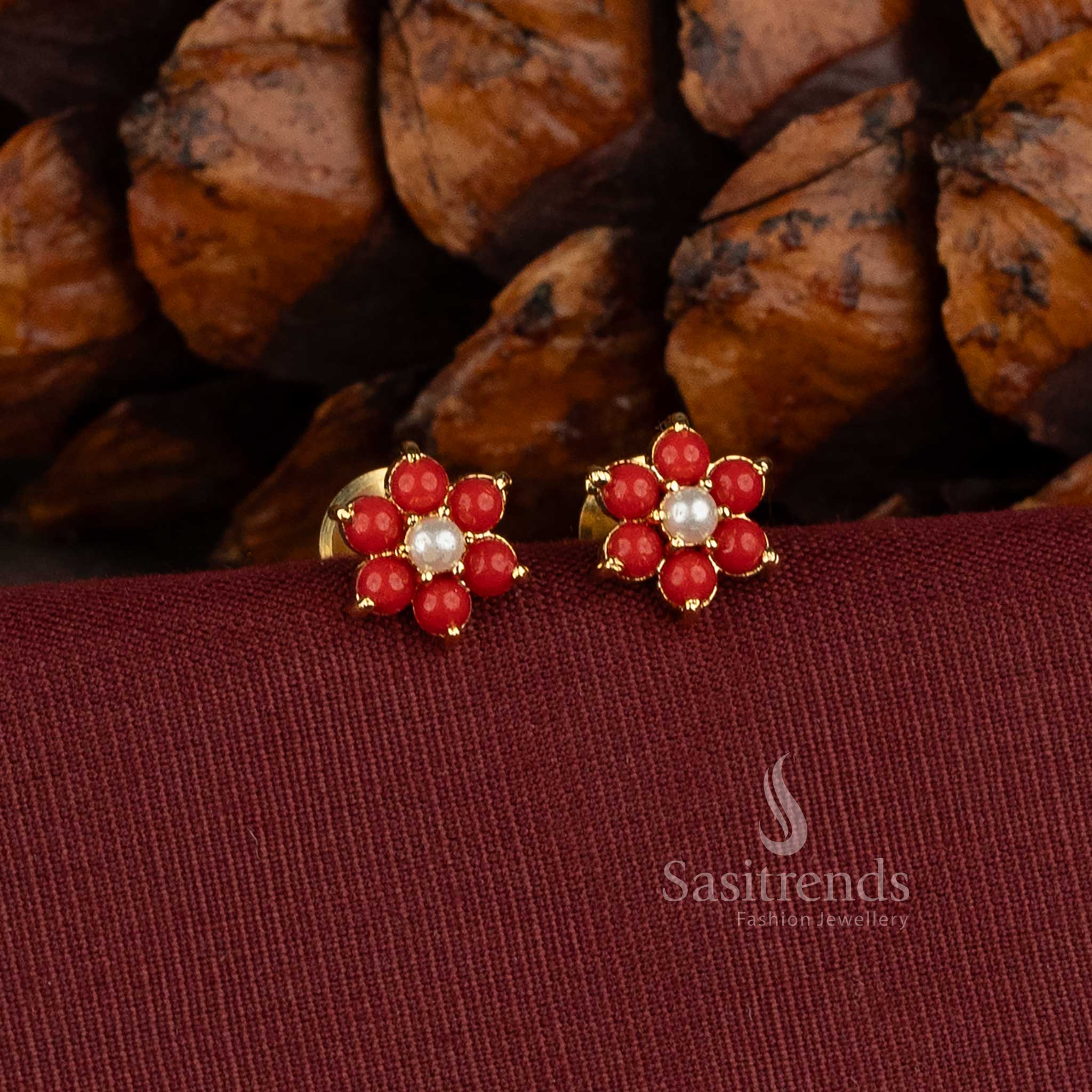 Micro Gold Plated Teardrop AD Stone Earrings for Festive and Family Occasions - Sasitrends