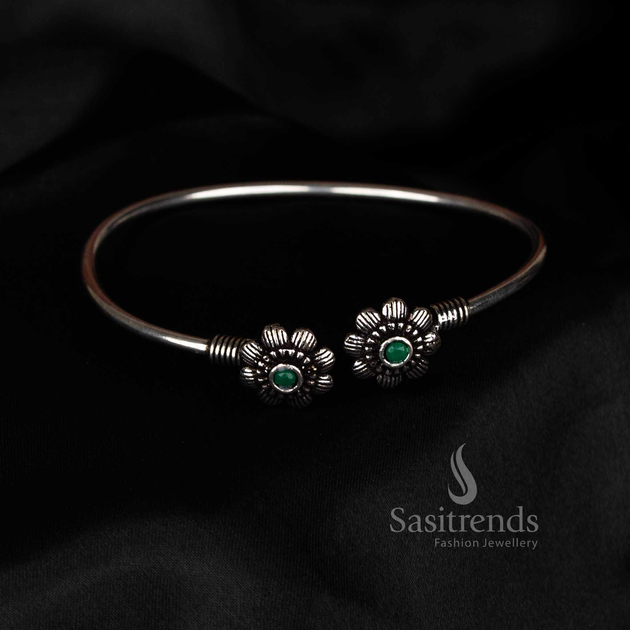 Traditional women’s oxidised bracelet ethnic handcrafted design