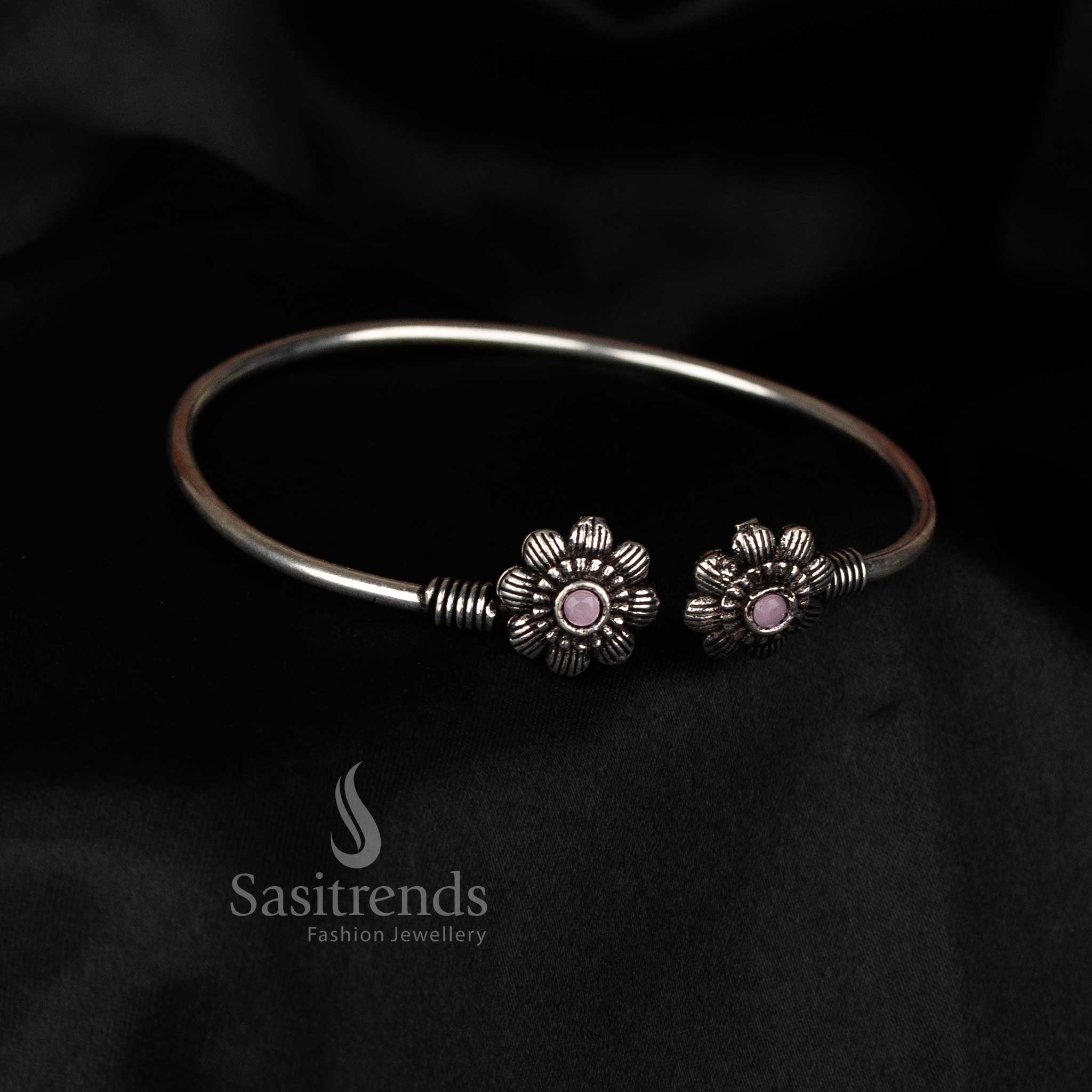 Traditional women’s oxidised bracelet ethnic handcrafted design