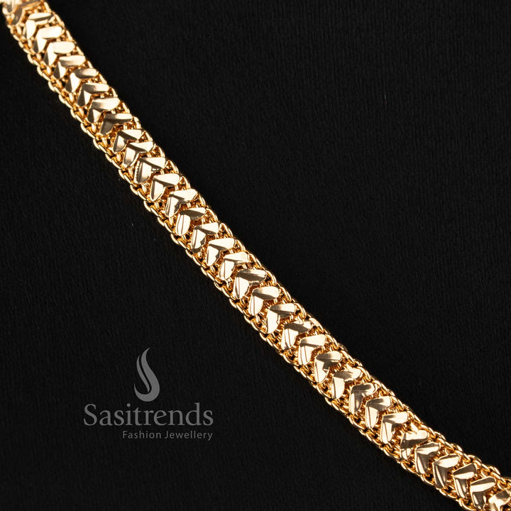 Elegant South Indian attigai necklace crafted with AD stones and royal swan design - Sasitrends