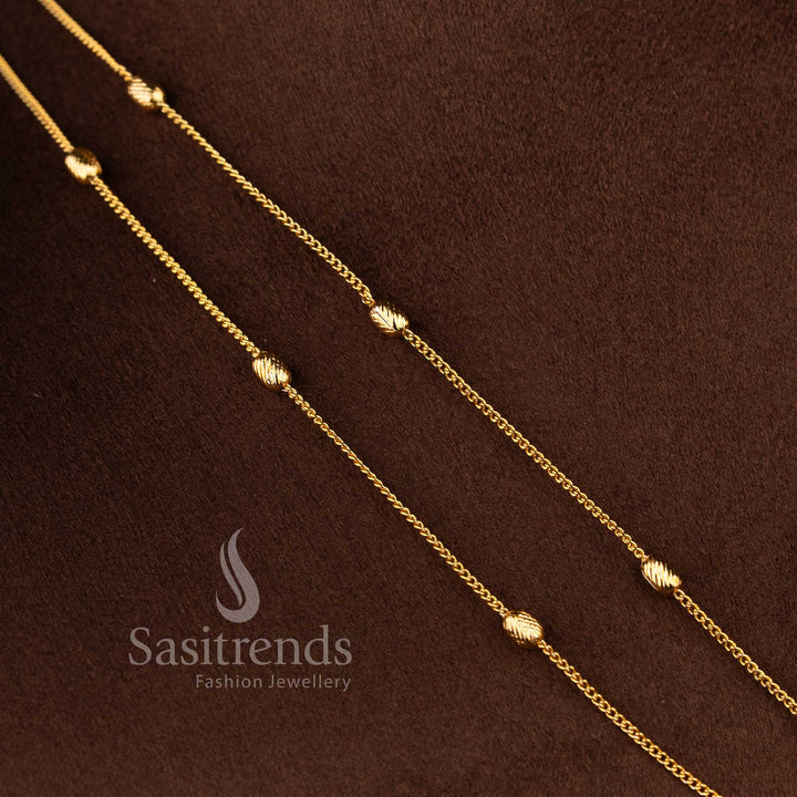 Dual Layer American Diamond Matte Gold Necklace Set featuring Ruby Stone Accents and Traditional Elegant Styling - Sasitrends