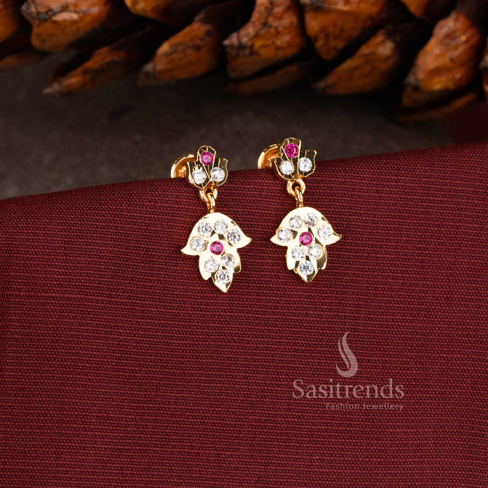Authentic Impon metal base earrings finished with a thick 24K gold micro-plating to match real solid gold color 2943G - Sasitrends