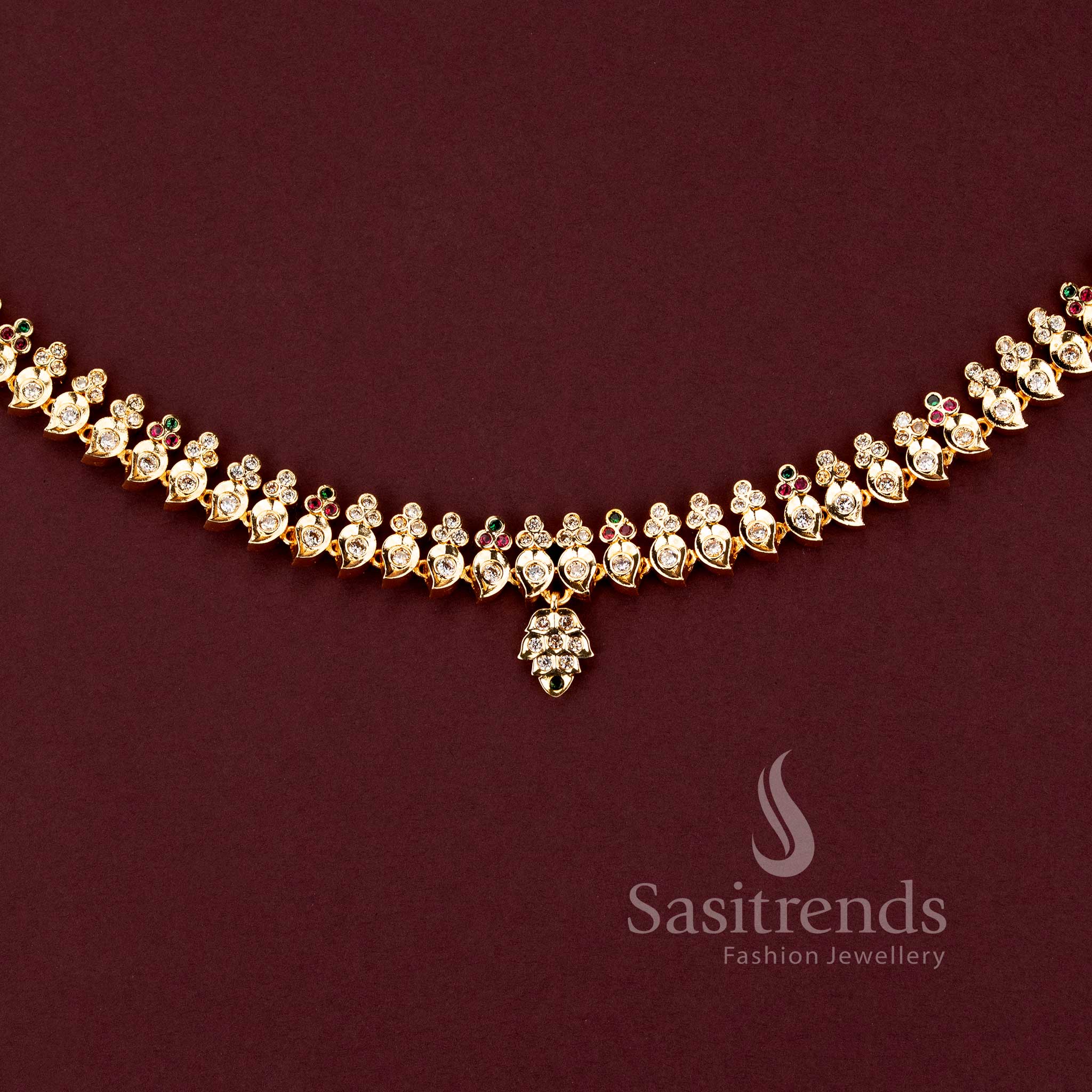 Guaranteed 24 carat look gold plated traditional bridal waist belt ornament ensemble for grand silk sarees.