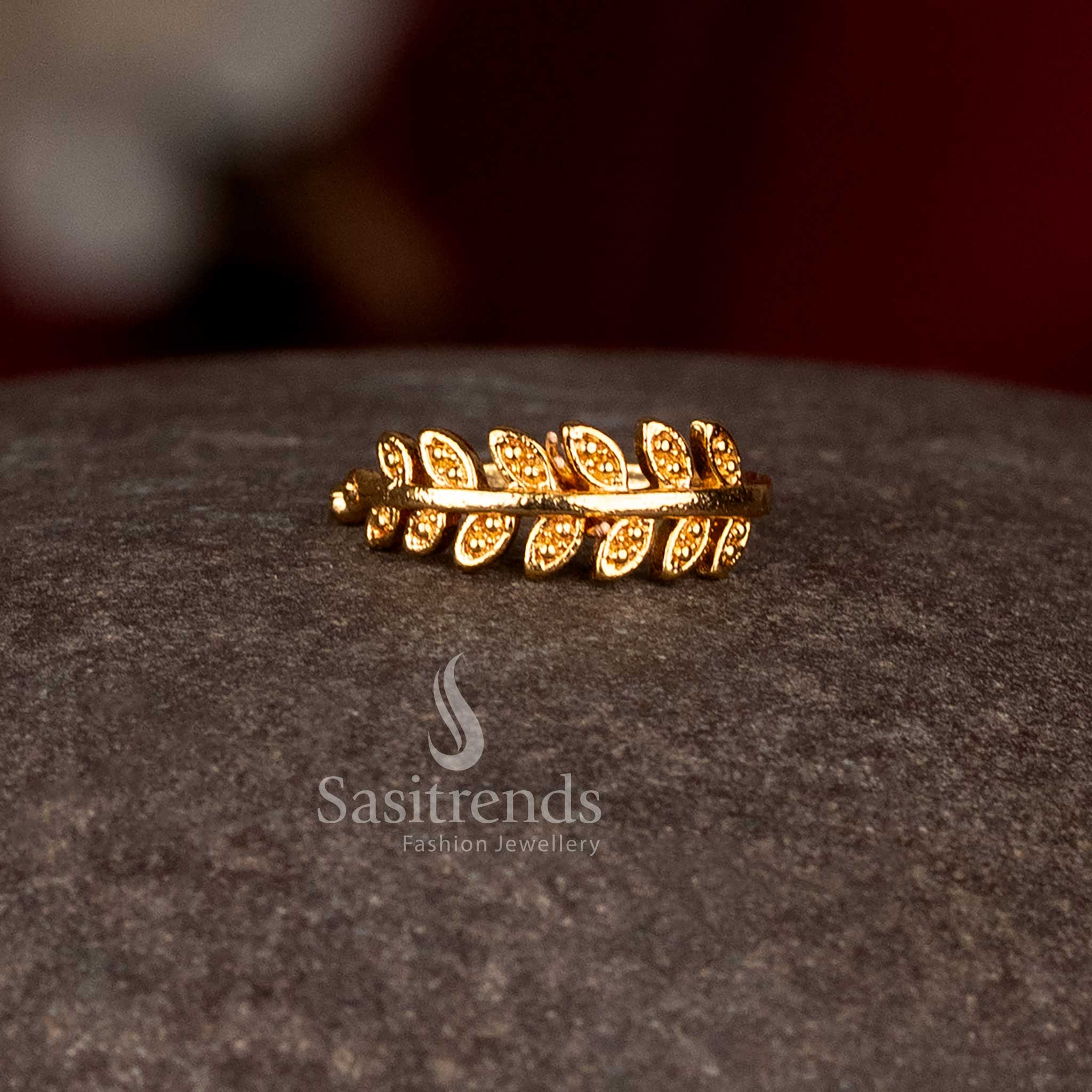 Elegant traditional Panchaloha ring featuring graceful vine-inspired craftsmanship - Sasitrends