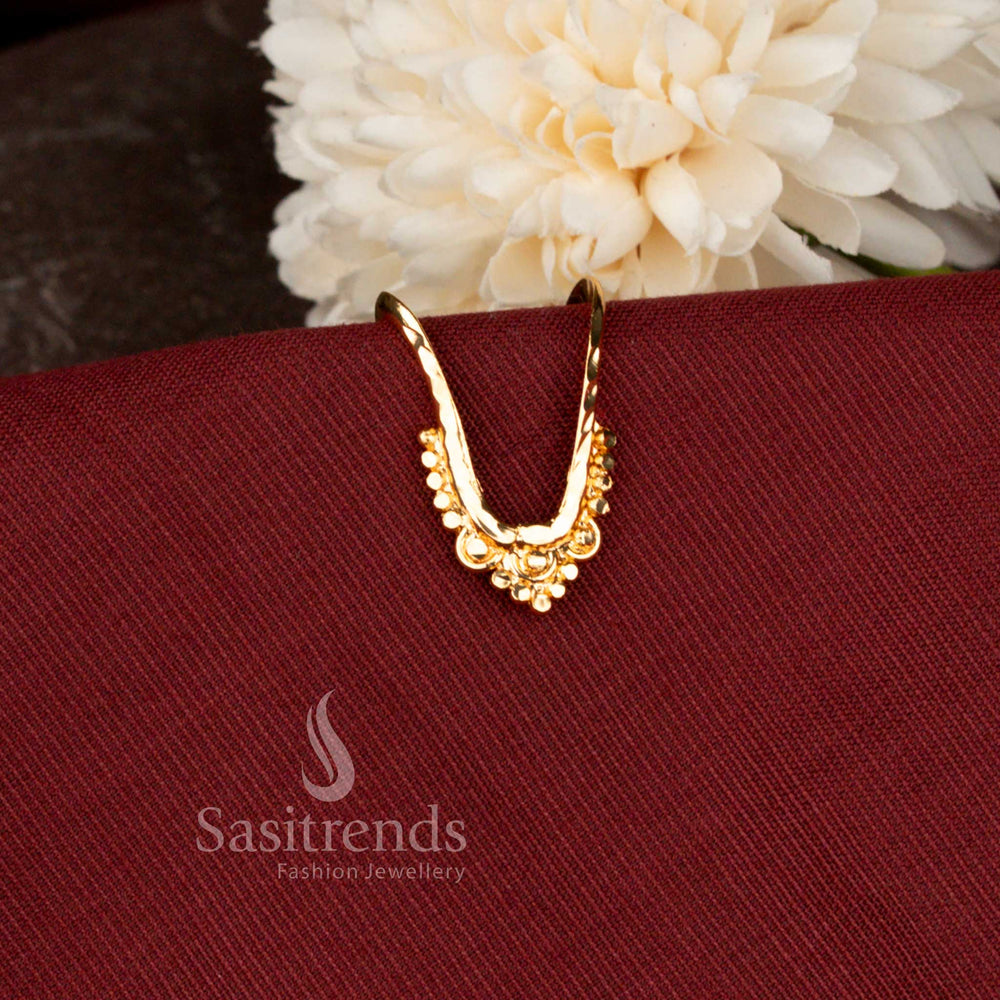 Elegant Guaranteed Micro Gold Plated American Diamond Traditional Vanki Finger Ring for Women - Sasitrends