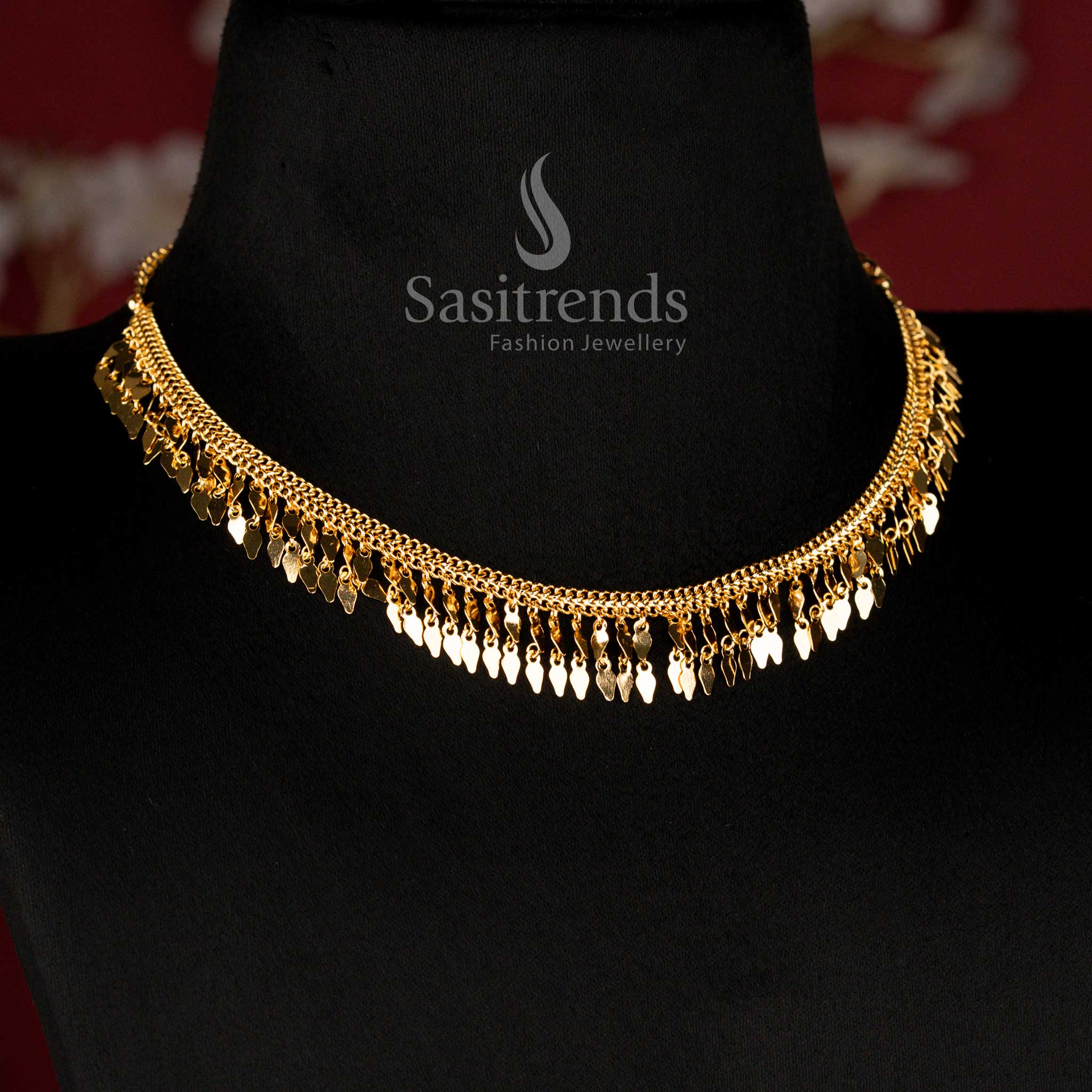 Guaranteed Micro Gold Plated Elachi Necklace for Women with Look Like Real Gold Finish - Sasitrends