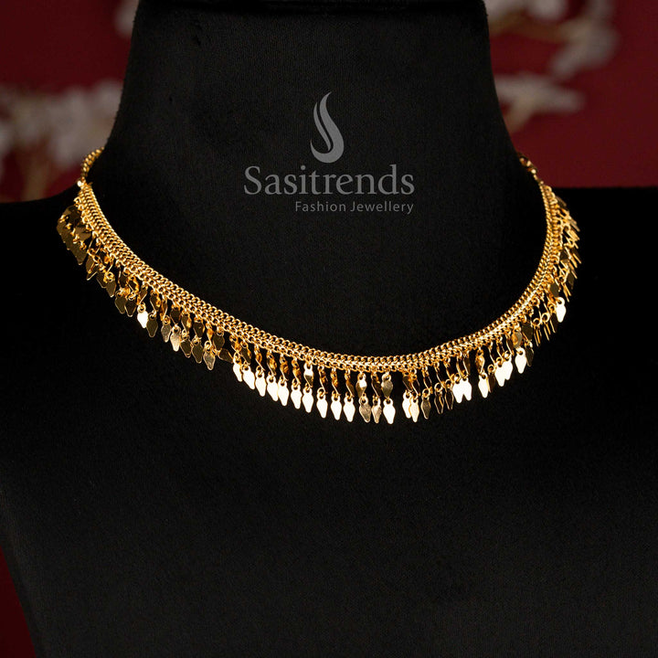 Guaranteed Micro Gold Plated Elachi Necklace for Women with Look Like Real Gold Finish - Sasitrends