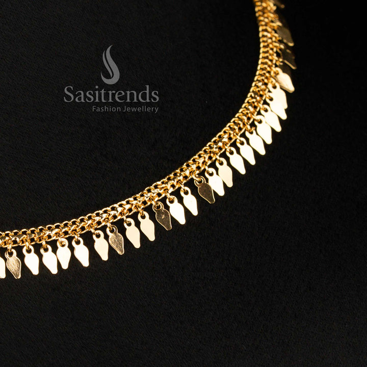 Guaranteed Micro Gold Plated Elachi Necklace with Elegant Dangling Elachi Charms | Look Like Real Gold - Sasitrends