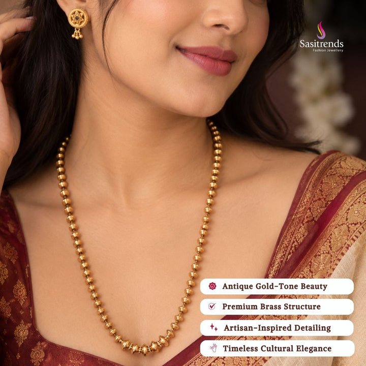 Antique gold plated necklace set - Sasitrends