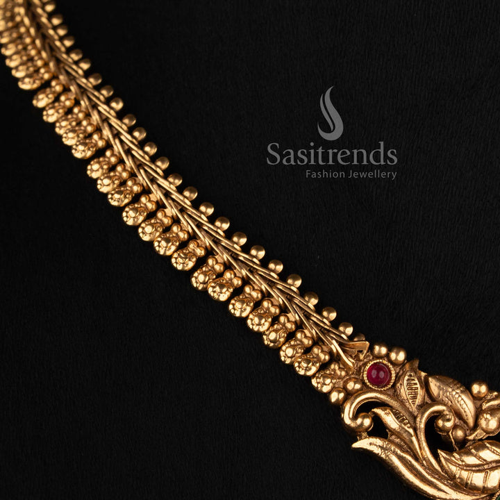 Traditional Antique Gold Choker Necklace Jewellery Set for Women - Sasitrends