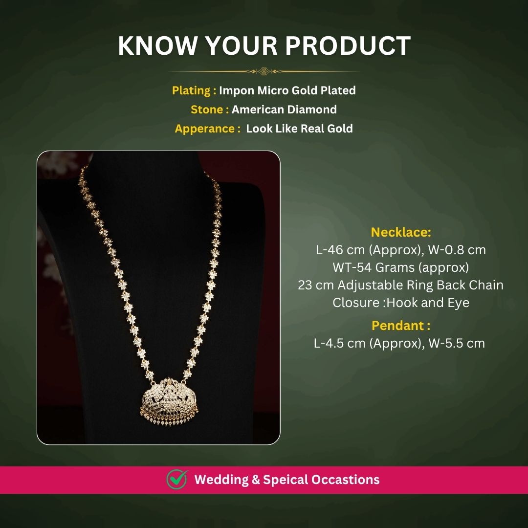 Impon necklace measurement image - Sasitrends