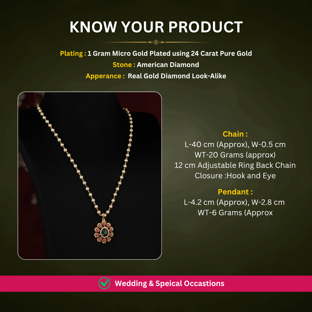 Micro Gold Plated necklace from Sasitrends jewellery collection