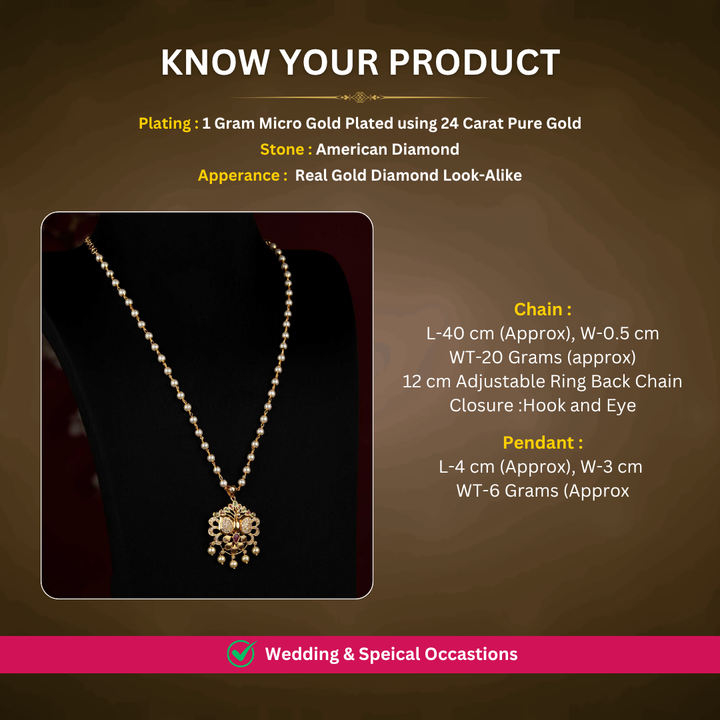 Micro Gold Plated necklace from Sasitrends jewellery collection