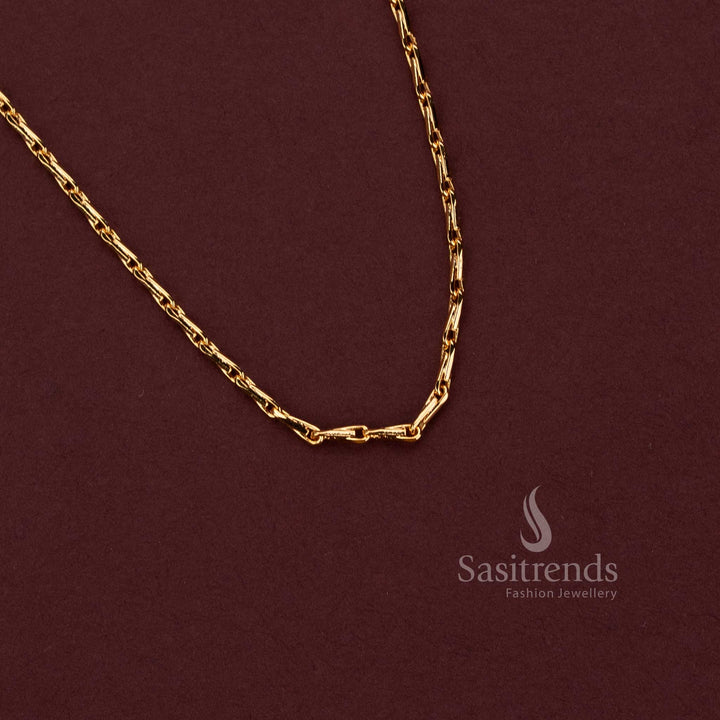 Elegant Gold-Look Designer Chain for Everyday Styling, Festive Wear and Special Occasions - Sasitrends