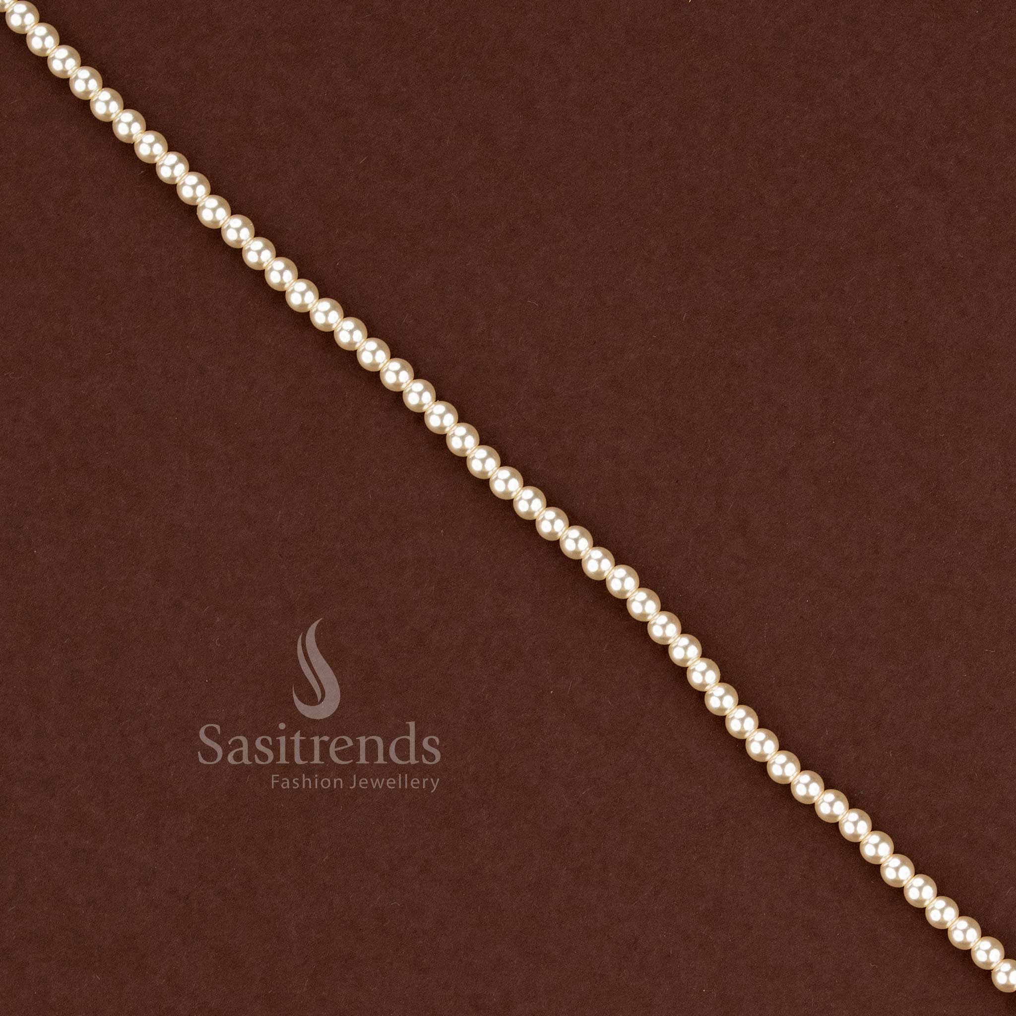 Crystal Pearl Beads in Multiple Sizes with Centre Drill Holes for Crafting - Sasitrends