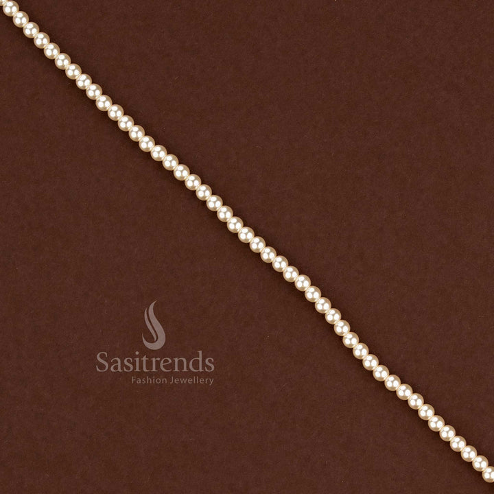 Crystal Pearl Beads in Multiple Sizes with Centre Drill Holes for Crafting - Sasitrends