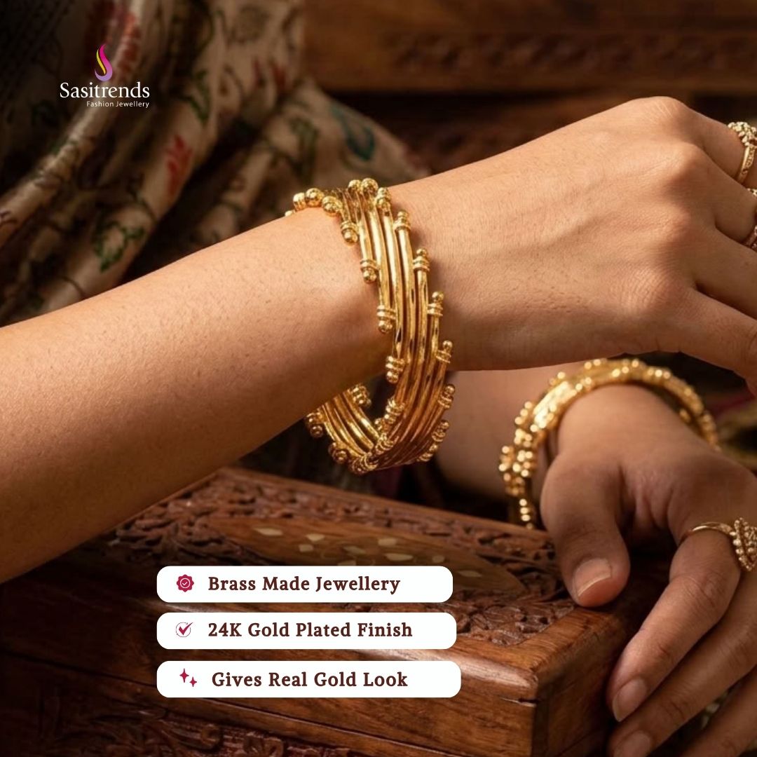micro gold plated bangles - Sasitrends