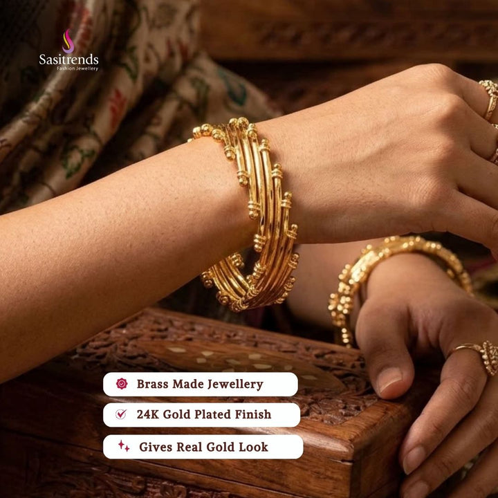 micro gold plated bangles - Sasitrends