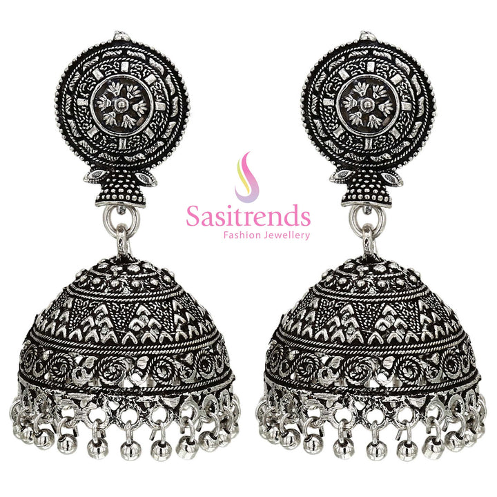 Niranjana Traditional Jhumka Earrings - Sasitrends