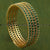 Traditional Micro Gold Plated Green AD Stone Studded Addigai Bangles