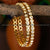 Guaranteed Micro Gold Plated American Diamond Stone Studded Bangles Online Shopping