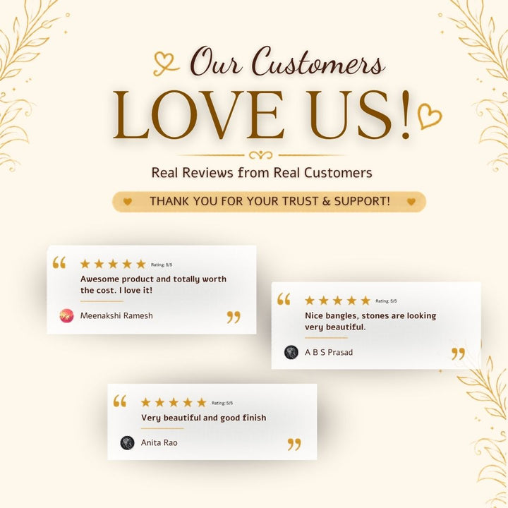 Guaranteed Micro gold plated AD stone bangles review image - Sasitrends