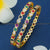 Micro Gold Plated Navarathna AD Stone Studded Bangles Online